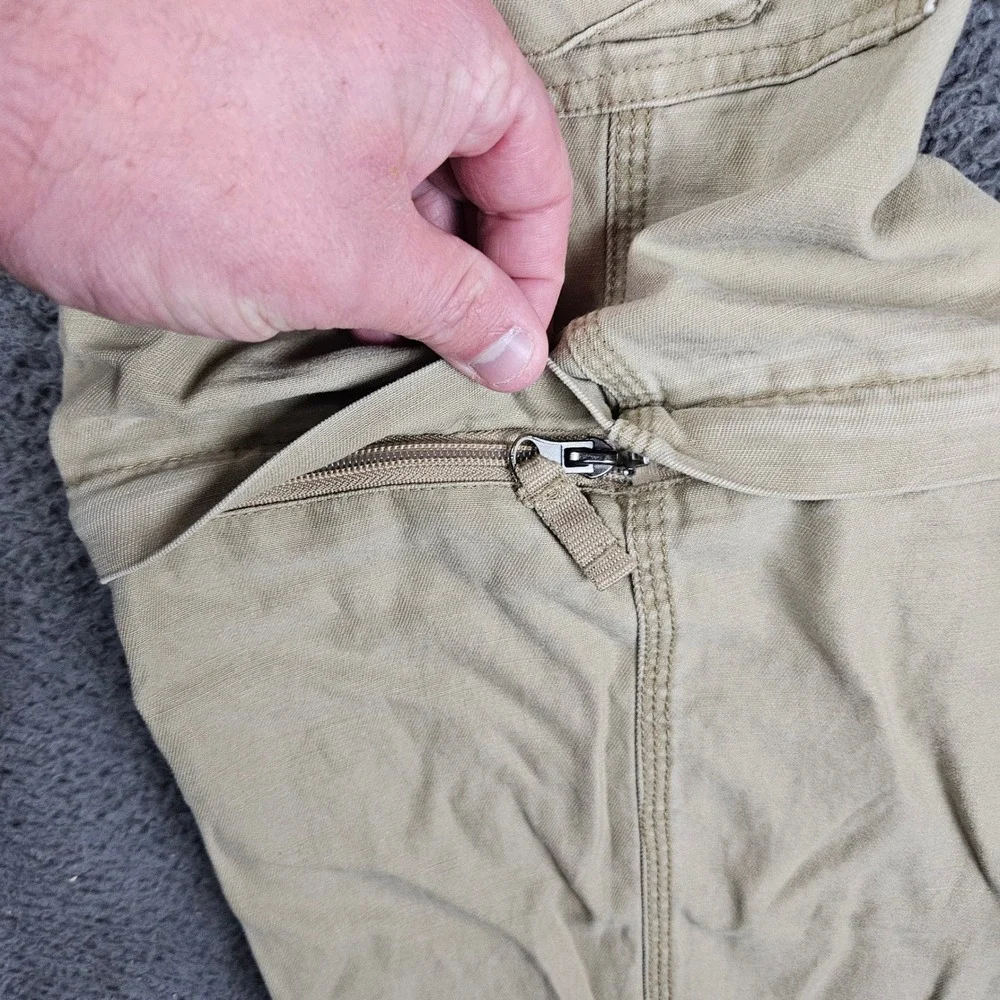 Arizona Jean Company‎ Kids Tan Cargo Convertible Pants Zip Off Legs Size 16R